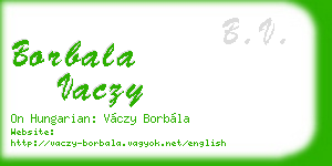 borbala vaczy business card