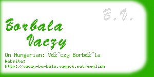 borbala vaczy business card